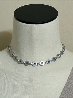 NICE & BELLA 18K PLATED MATTE FINISH NECKLACE